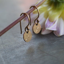 Load image into Gallery viewer, Gold Lumiere Coin Earrings