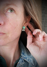 Load image into Gallery viewer, High-grade Lone Mountain Turquoise Seedling Studs
