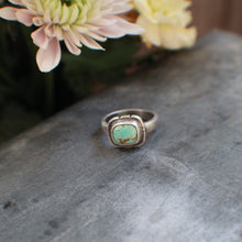Load image into Gallery viewer, ~ A Turquoise Ring for Turquoise Lovers: Size 5.5 Nevada Number 8 Turquoise Square
