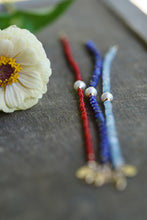 Load image into Gallery viewer, Summer Tides - Lapis Lazuli & freshwater pearl bracelet with 14k Gold Fill