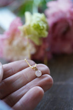 Load image into Gallery viewer, Rose Quartz Necklace in 14k Gold FIll - 6mm round on bead chain - Love and Compassion
