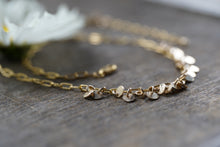 Load image into Gallery viewer, Gold Confetti Paperclip Chain Necklace - 14K Gold Fill in long OR short, for layering!