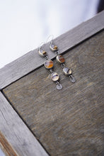 Load image into Gallery viewer, Montana Agate Danglers #2 with Small ovals at bottom