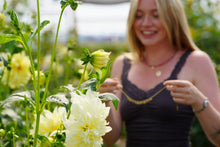 Load image into Gallery viewer, Gold Confetti Paperclip Chain Necklace - 14K Gold Fill in long OR short, for layering!