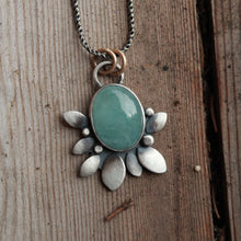 Load image into Gallery viewer, Aquamarine Seedling Pendant #1 on 20&quot; chain
