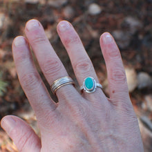 Load image into Gallery viewer, For the Love of Turquoise:  Size 7.5 Oval (small) Sonoran Turquoise - Stabilized
