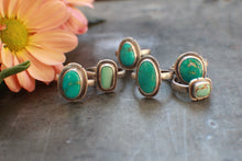 Load image into Gallery viewer, ~ A Turquoise Ring for Turquoise Lovers: Size 9 Natural Sonoran Turquoise Tall Rectangle
