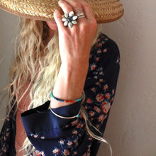 Load image into Gallery viewer, Just Add Sun: A Coral, Turquoise, and Lapis Lazuli bracelet in Sterling Silver