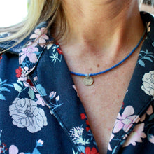 Load image into Gallery viewer, "No Bad Days in Orange"- A Tiny Spark Necklace, adjustable 15-17" OOAK