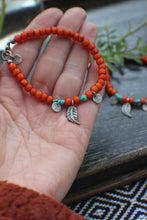 Load image into Gallery viewer, "No Bad Days in Orange"- A Bracelet - Size Small/Med at 7.25" OOAK