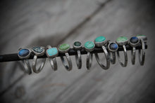 Load image into Gallery viewer, Alchemy Ring - size 7.25 Turquoise oval Fatty Stacker