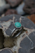 Load image into Gallery viewer, Alchemy Ring - size 9 Turquoise Round Fatty Stacker