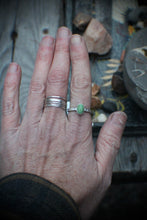 Load image into Gallery viewer, Alchemy Ring - size 8 Turquoise Fatty Stacker