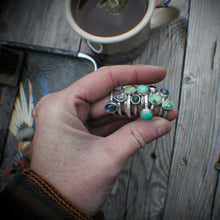 Load image into Gallery viewer, Alchemy Ring - size 8.5 Labradorite Oval Fatty Stacker