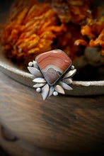 Load image into Gallery viewer, Dryhead Agate Ring - Floral size 7.5