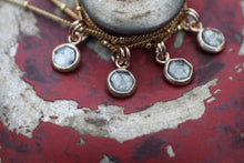 Load image into Gallery viewer, #2 Light Gray Green 6mm Rosecut Montana Sapphire Necklace in 14k Gold Fill - OOAK