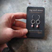 Load image into Gallery viewer, Circle and a Bead Small with African Trade beads in Pink!