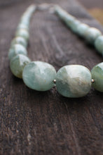 Load image into Gallery viewer, Aquamarine Strand for Mermaids! 19" Necklace with Fishermans hook clasp