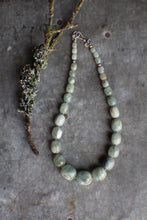Load image into Gallery viewer, Aquamarine Strand for Mermaids! 19" Necklace with Fishermans hook clasp