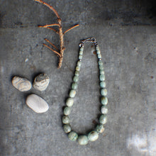 Load image into Gallery viewer, Aquamarine Strand for Mermaids! 19" Necklace with Fishermans hook clasp