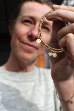 Load image into Gallery viewer, Sunshine Bracelet -Made To Order in your size! Gold Antique seed beads & 14k Gold Fill charm