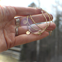 Load image into Gallery viewer, Sunshine Bracelet -Made To Order in your size! Gold Antique seed beads & 14k Gold Fill charm