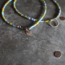 Load image into Gallery viewer, 18" Circle Charm beaded Necklace for Spring!