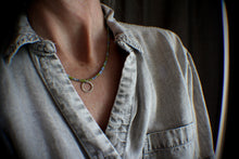 Load image into Gallery viewer, 18" Circle Charm beaded Necklace for Spring!