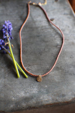 Load image into Gallery viewer, Dusty Rose Bitty Bead Lumiere Necklace in GOLD - adjustable from 16-18"