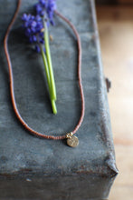 Load image into Gallery viewer, Dusty Rose Bitty Bead Lumiere Necklace in GOLD - adjustable from 16-18"