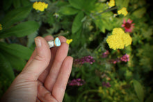 Load image into Gallery viewer, Size 8 Kazakhstan Lavender Turquoise Ring in 18k Gold & Sterling Silver *minor flaw