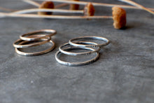 Load image into Gallery viewer, SILVER Stizzack Stack Rings, Set of 3
