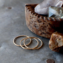 Load image into Gallery viewer, GOLD Skinny stack rings, Set of 3
