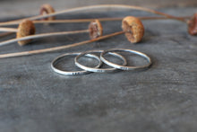 Load image into Gallery viewer, SILVER Stizzack Stack Rings, Set of 3