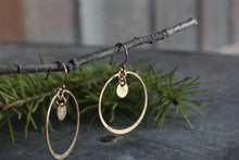 Load image into Gallery viewer, Gold Lumen Hoops