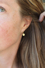 Load image into Gallery viewer, Gold Lumiere Coin Earrings