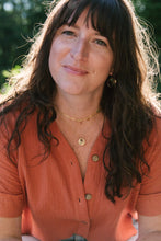 Load image into Gallery viewer, Soleil Coin Necklace in 14k Gold Fill and Turquoise