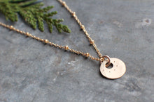 Load image into Gallery viewer, Tiny Coin GOLD Necklace in 14k Gold Fill