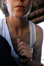 Load image into Gallery viewer, Tiny Coin Necklace in Sterling Silver