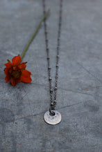 Load image into Gallery viewer, Tiny Coin Necklace in Sterling Silver
