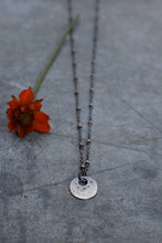 Load image into Gallery viewer, Tiny Coin Necklace in Sterling Silver
