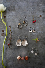 Load image into Gallery viewer, Tiny Coin Earrings in Sterling Silver
