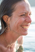 Load image into Gallery viewer, Marti Mix Hoop Earrings in 14k Gold Fill & Sterling