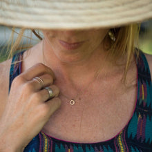 Load image into Gallery viewer, Tiny 'O' Gold Necklace in 14k Gold Fill