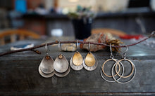 Load image into Gallery viewer, Marti Mix Hoop Earrings in 14k Gold Fill & Sterling