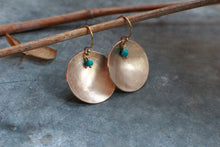 Load image into Gallery viewer, Golden Dip Earrings, 14k Gold Fill scoop earrings