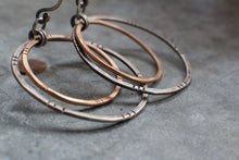 Load image into Gallery viewer, Marti Mix Hoop Earrings in 14k Gold Fill & Sterling