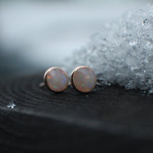 Load image into Gallery viewer, Opal 6mm Studs in 14k Gold Fill
