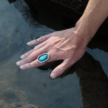 Load image into Gallery viewer, River Keeper Ring: Size 9 Sierra Bella Turquoise Ring
