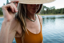 Load image into Gallery viewer, Riverbed Baby: The Madison: A Barrel Beaded Necklace in 14k Gold Fill
